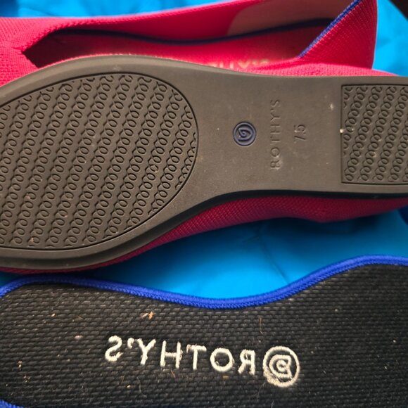 Rothy's hot pink flats 7.5 - Picture 2 of 3